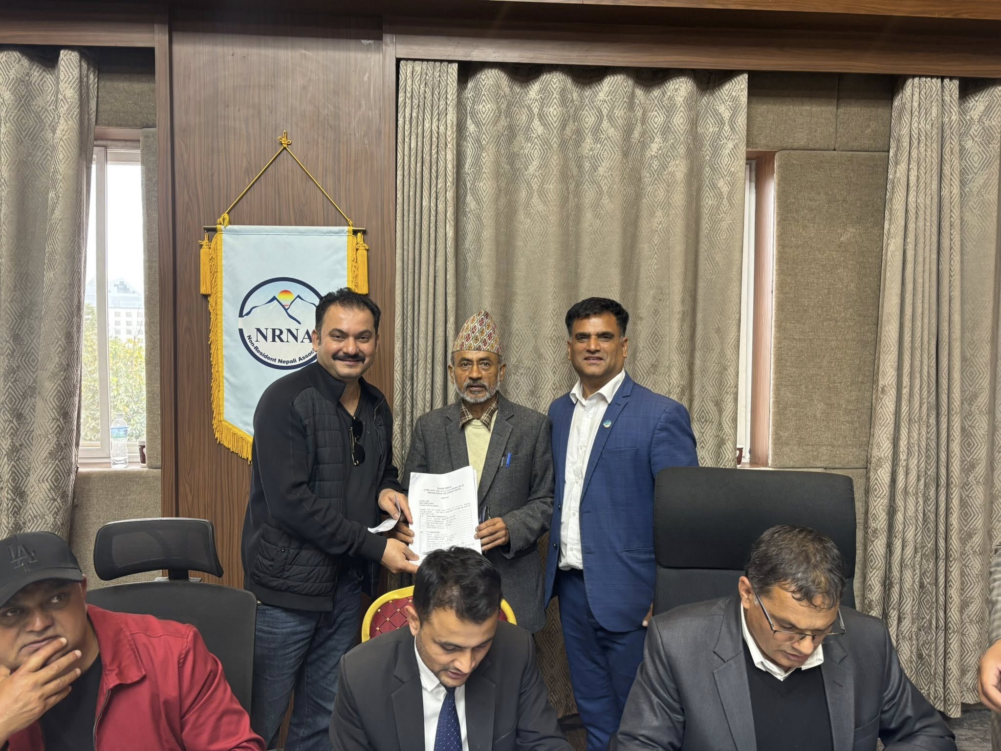 एनआरएनए आईसीसी उपाध्यक्ष पदमा खगेन्द्र न्यौपानेको उम्मेदवारी दर्ता