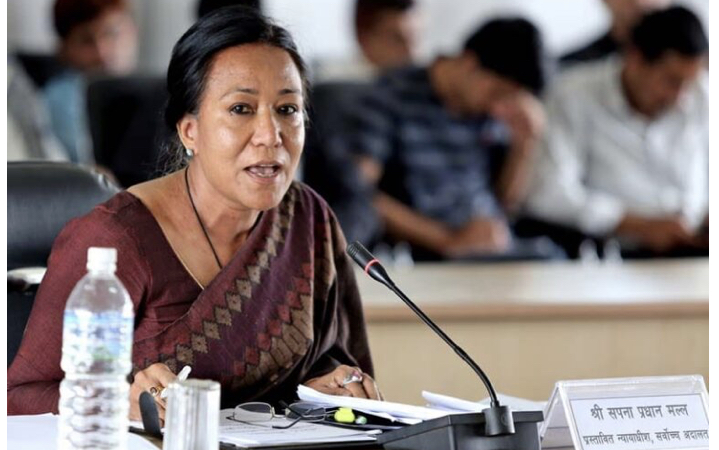 आजदेखि कामु प्रधानन्यायाधीशको जिम्मेवारीमा सपना प्रधान मल्ल